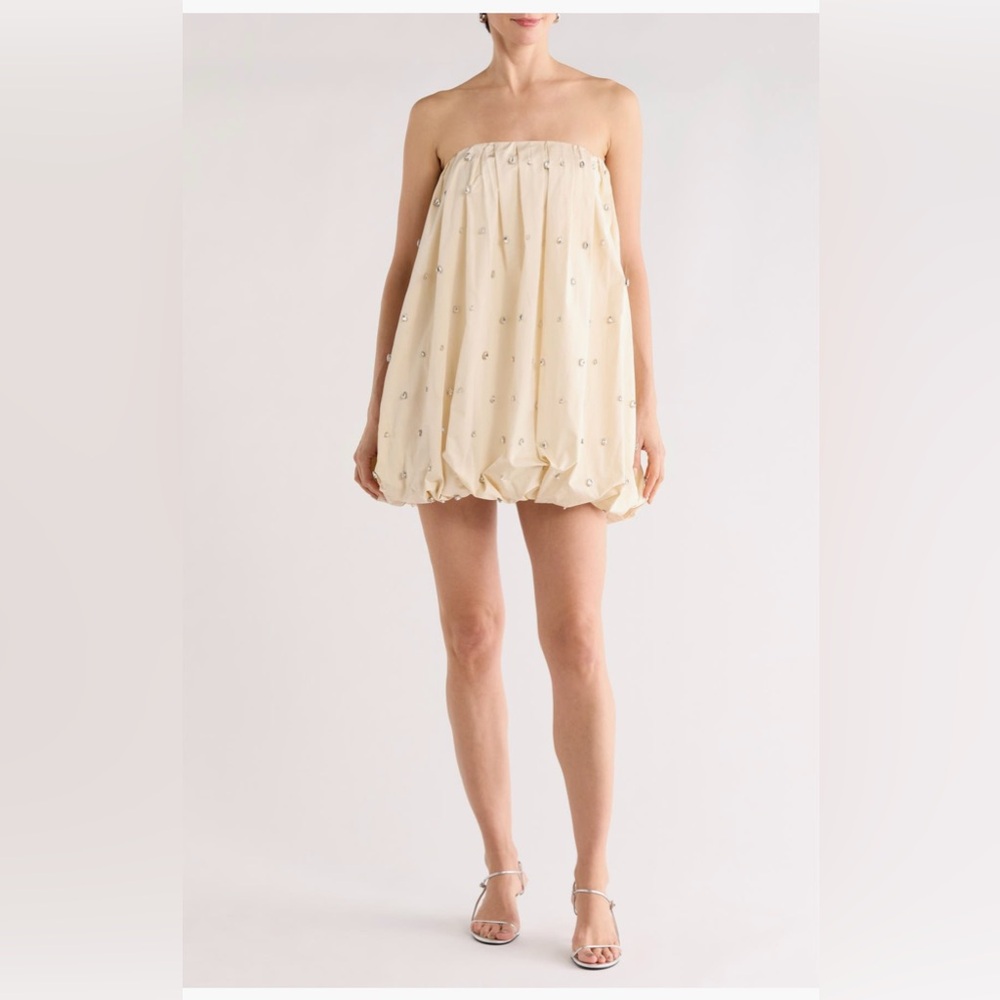 A.LC. Holly Embellished
Strapless Bubble Hem
Minidress